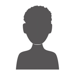 Man faceless avatar icon vector illustration graphic design