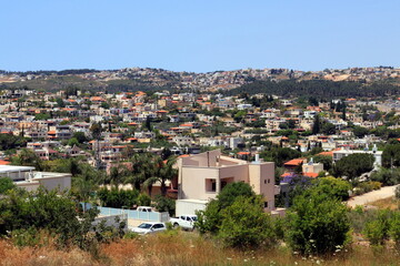 Fototapeta na wymiar Druze village of Daliat El-Carmel in Israel