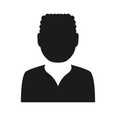 Man faceless avatar icon vector illustration graphic design