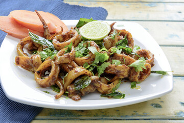 Indian Spicy Squid Fry