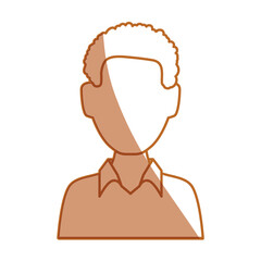 Man faceless avatar icon vector illustration graphic design