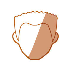 Man faceless avatar icon vector illustration graphic design