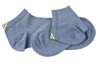 Isolated gray sports men's socks 