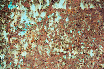 Rusted aged metal texture