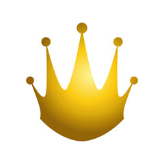 Golden king crown icon vector illustration graphic design