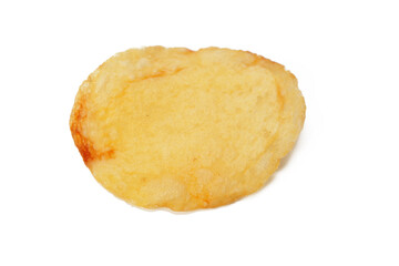 Potato chips isolated on white