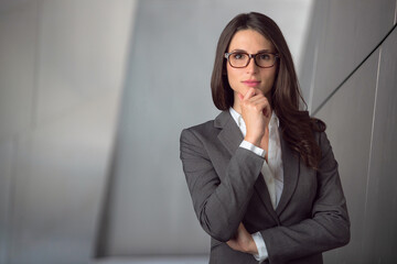 Smart witty cunning lawyer business employee staff member, defense team member ceo