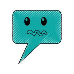 speech bubble angry comic character vector illustration design