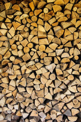 firewood stacked texture