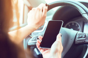 driver with a cell phone