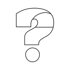 Question mark symbol icon vector illustration graphic design