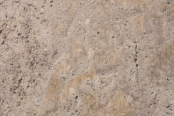 Cracked Surface Horizontal Empty Grunge Background. Yellow Brick Mortar Wall Texture