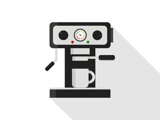 Coffee machine with cup Icon