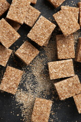 Natural brown sugar cubes