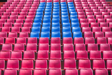 Rows of empty seat