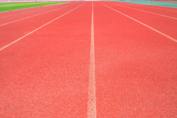 Fototapeta premium red running track