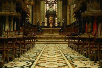 Photo of iconic Duomo in Milan, Italy