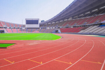 red running track