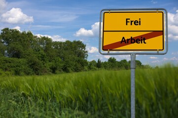 Obraz premium Frei - Arbeit - Bilder mit Wörtern aus dem Bereich Sommer und Urlaub, Wortwolke, Würfel, Buchstabe, Bild, Illustration