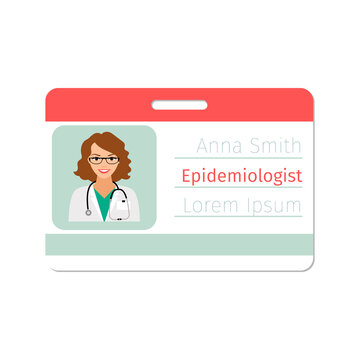 Epidemiologist medical specialist badge