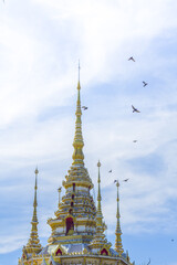 Fototapeta premium Top pagoda with bird