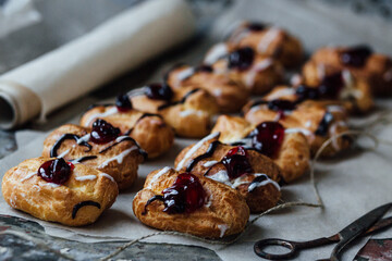 Homemade french  eclairs