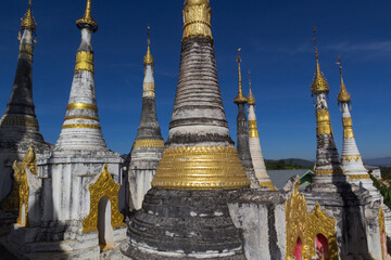 Thaung Tho Kyaung pagoda, Inle lake, Myanmar