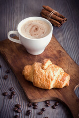 Croissant and coffee