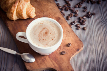 Coffee with croissant