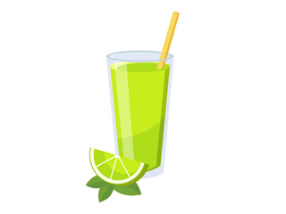Lime Fresh juices glass icon