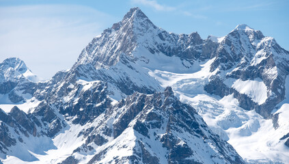 Fototapeta na wymiar Winter landscape in the Matterhorn