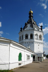 Fototapeta na wymiar KOSTROMA, RUSSIA - July, 2016: View of Bogoyavlensko-Anastasiin monastery in Kostroma