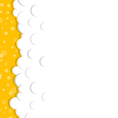 Beer foam texture. Vector illustration.