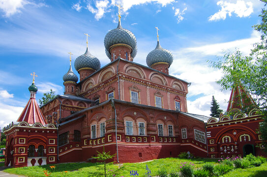 KOSTROMA, RUSSIA - July, 2016: View of the Resurrection Church on the Debra