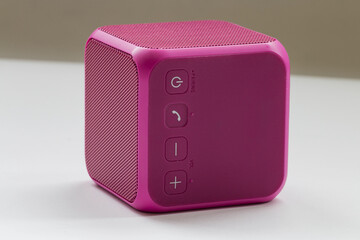 Wireless Portable pink Speaker cube
