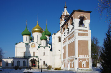 SUZDAL, RUSSIA - November, 2016: The Saviour Monastery of St. Euthymius in Suzdal in autumn day