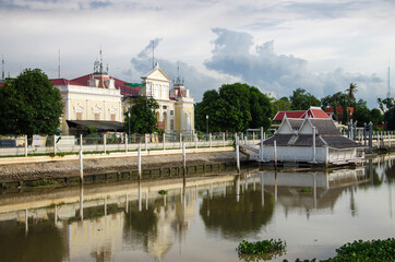 AYUTTHAYA, THAILAND - August, 2016: The Bang Pa-In Royal Palace  in Thailand's Phra Nakhon Si Ayutthaya Province