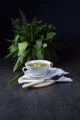 Wild garlic soup