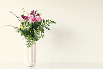 Flower bouquet in vase