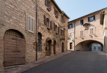 Fototapeta na wymiar Assisi street, Italy