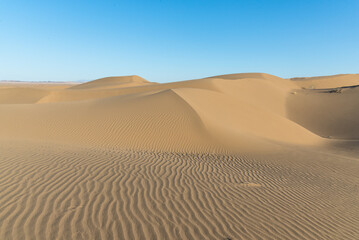 Fototapeta na wymiar sand dunes in the desert 