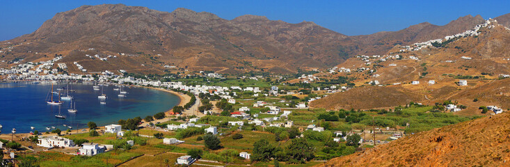 Fototapeta na wymiar Photo of picturesque island of Serifos on a summer morning, Cyclades, Greece