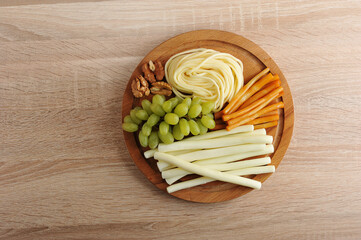 various types of cheese Suluguni cheese