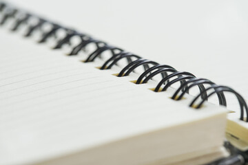 Close up notebook 