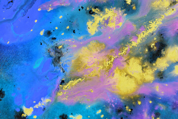 Obraz na płótnie Canvas Colorful watercolor gradient background in inversion