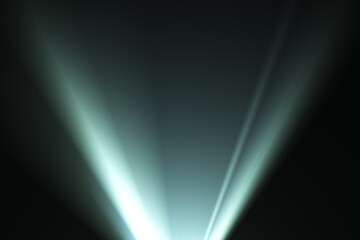 Glowing highlight effect on the lens of the lens