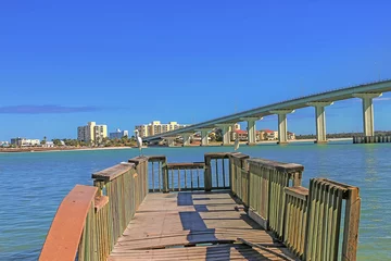 Photo sur Plexiglas Clearwater Beach, Floride Sand Key Bridge, reliant Clearwater et Belleair Beach, Floride