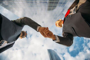 Businessmen shaking hands