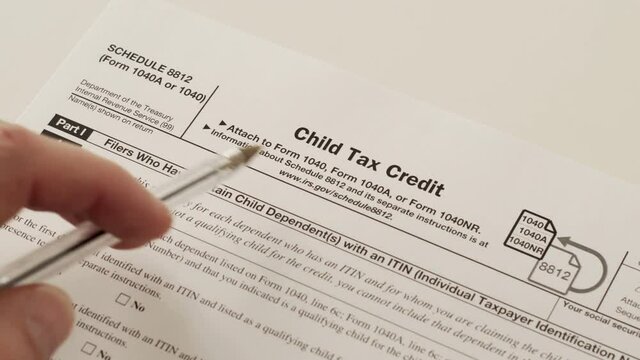 An anonymous person reading the IRS form 1040 schedule 8812 used to obtain a child tax credit as a way of promoting family development or population growth and working families.