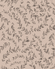 Retro floral flower attrition seamless pattern for textile, wallpaper, pattern fills, covers, surface, print, gift wrap scrapbook decoupage Seamless abstract classic pattern